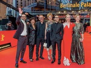 Berlinale Magdalena Cielecka, Tomasz Wazilewski, Marta Nieradkiewicz, nagroda srebrne lwy dla filmu Zjednoczone Stany Miłości