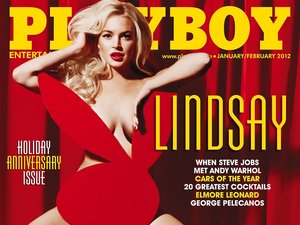 Lindsay Lohan nago