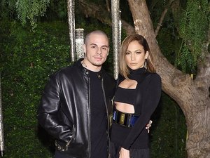 Jennifer Lopez i Casper Smart na przyjęciu Oliviera Rousteinga