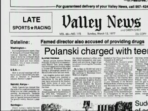 Gazeta z LA - kadr z dokumentu "Roman Polanski: Wanted and Desired"
