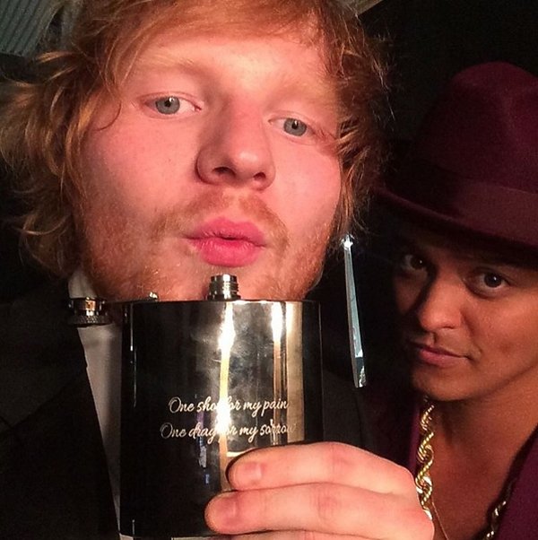 Bruno Mars i Ed Sheeran na Grammy 2016