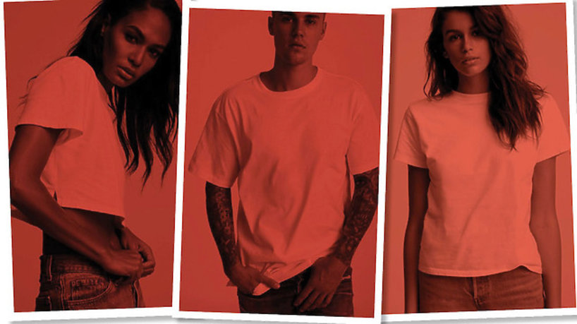 Justin Bieber zaprojektował kolekcję białych T-shirtów