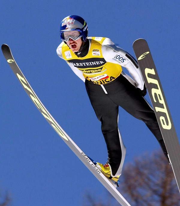 Adam Małysz, skoki narciarskie, Planica, Słowenia, 23.03.2003 rok