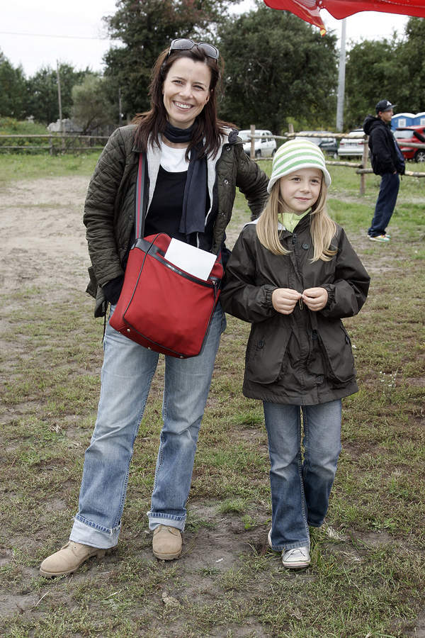 Agata Kulesza z córką, 2007