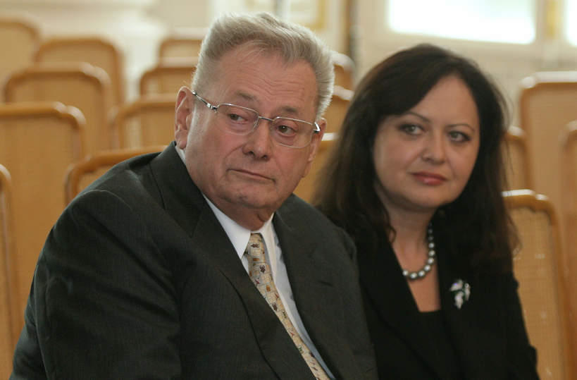 Aleksander Gudzowaty z żoną, 2008 rok