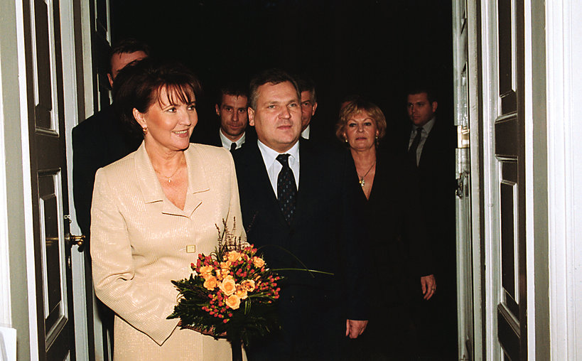 Aleksander Kwaśniewski, Jolanta Kwaśniewska 2001