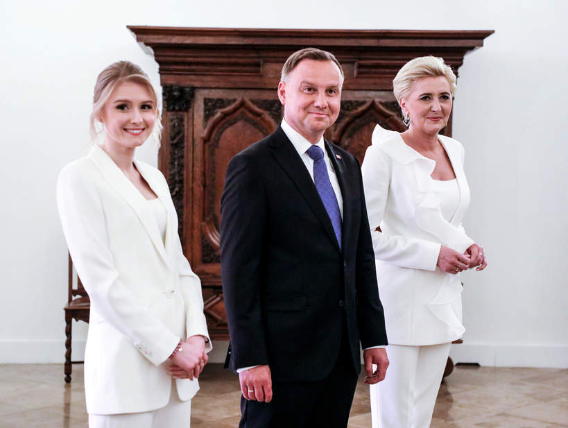 Andrzej Duda, Kinga Duda, Agata Duda, 2020