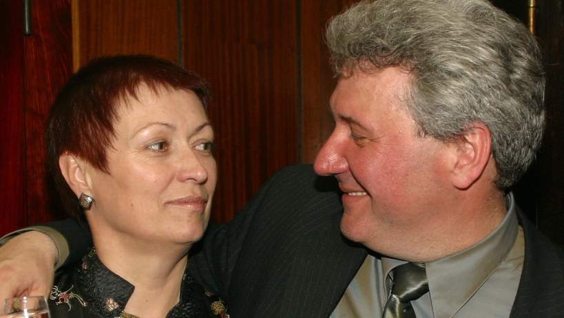 Andrzej Grabarczyk z żoną, Zofią, 2002 rok,Mayday 2