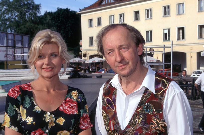 Andrzej Rosiewicz z żoną, 2000