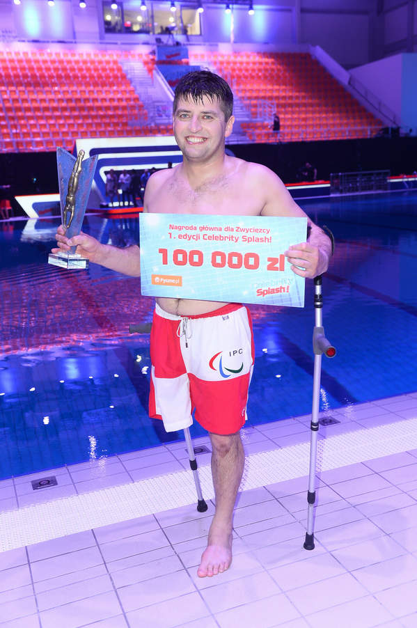 Andrzej Szczęsny, program Celebrity Splash, Poznan Termy Maltanskie, 25.04.2015