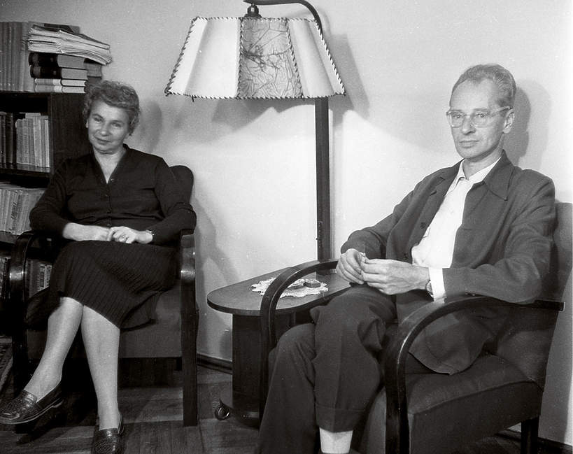 andrzejewski z żona, 1958