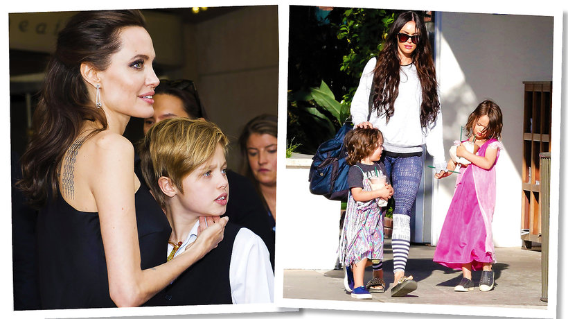 Angelina Jolie, Megan Fox z dziećmi