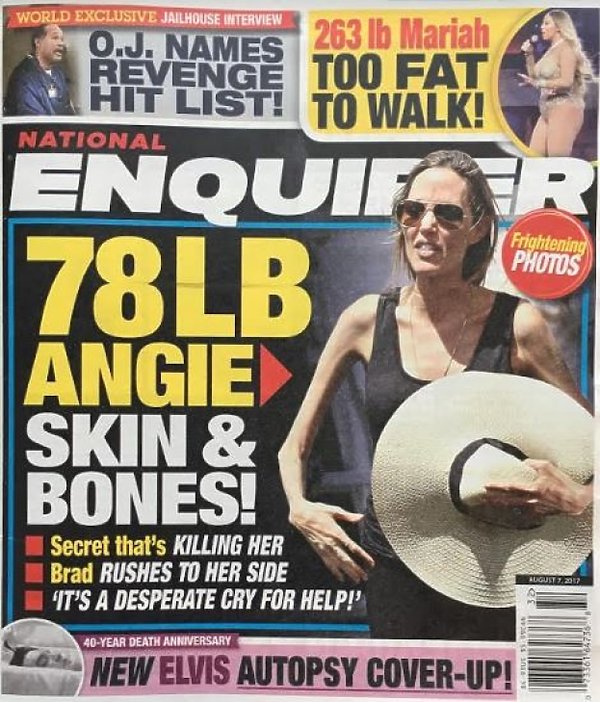 Angelina Jolie na okładce National Enquirer