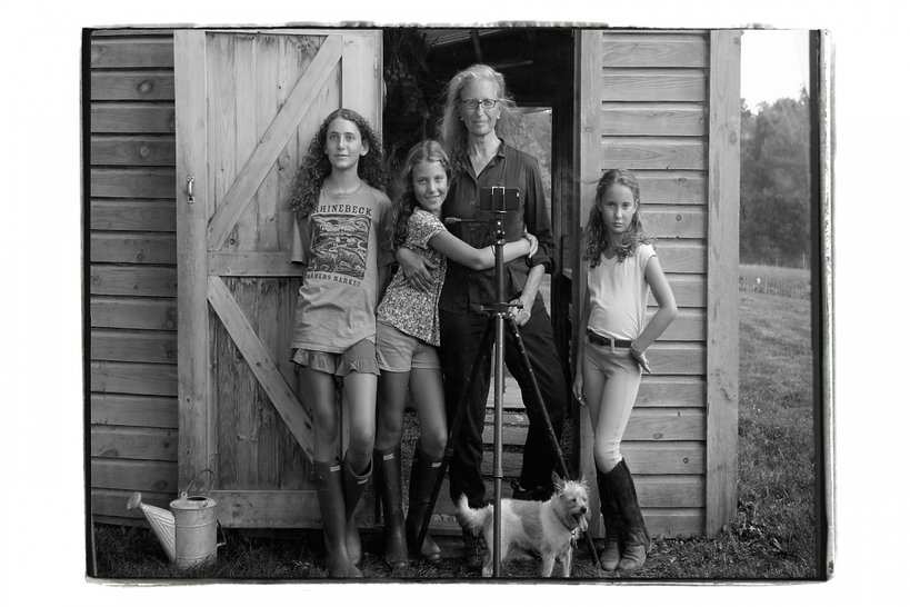 Annie Leibovitz ze swoimi córkami