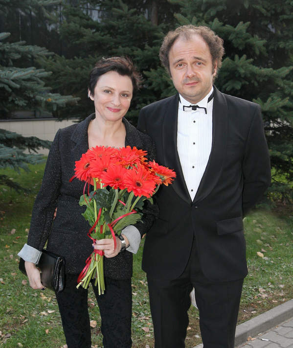 Arkadiusz Jakubik z żoną