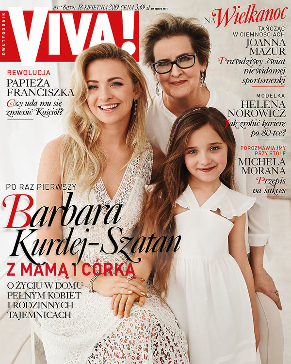 Barbara Kurdej-Szatan, Basia Kurdej-Szatan z mamą i córką, Viva! 8/2019, okładka