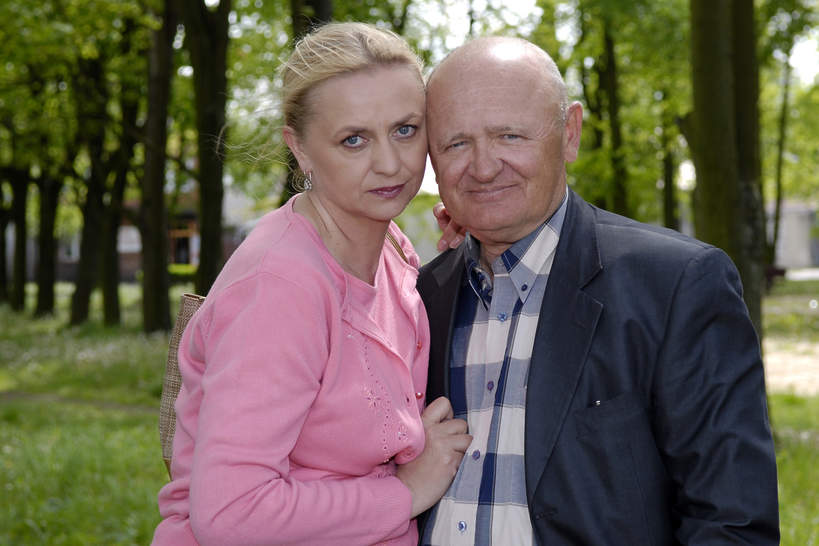 Barbara Zielińska, Maciej Damięcki, serial Plebania, lipiec 2007