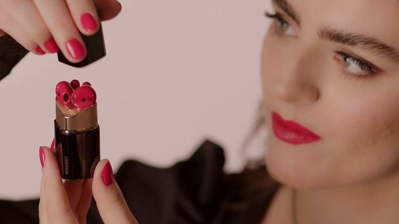 bezprzewodowe słuchawki Huawei FreeBuds Lipstick