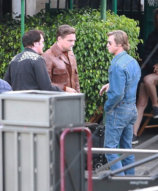 Leonardo Dicaprio I Brad Pitt Zdjęcia Z Planu Filmu Quentina Tarantino Once Upon A Time In 