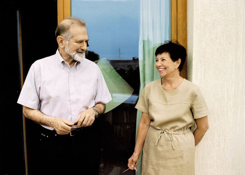 Bronisław Geremek z żoną Hanną, Viva! lipiec 2001