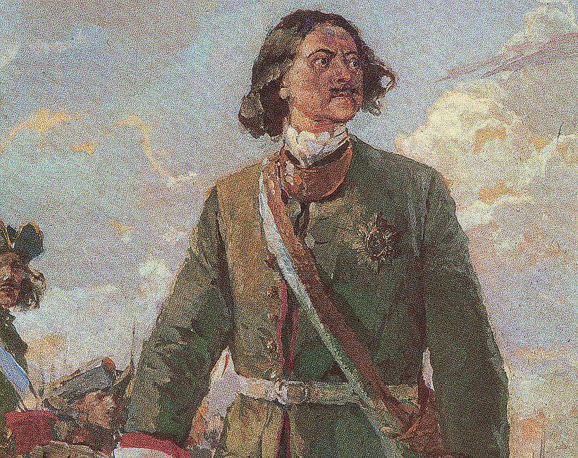 Car Piotr I,ilustracja do poematu Puszkina
