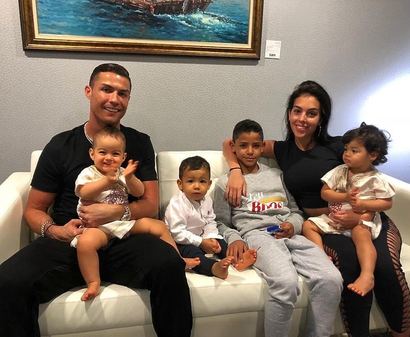 Cristiano Ronaldo i Georgina Rodriguez z dziećmi