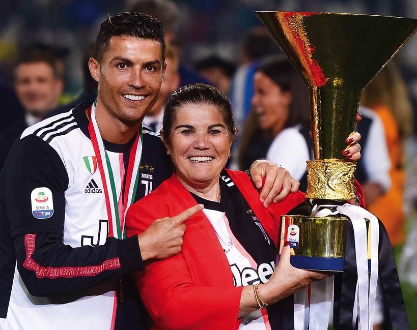 Cristiano Ronaldo z mamą