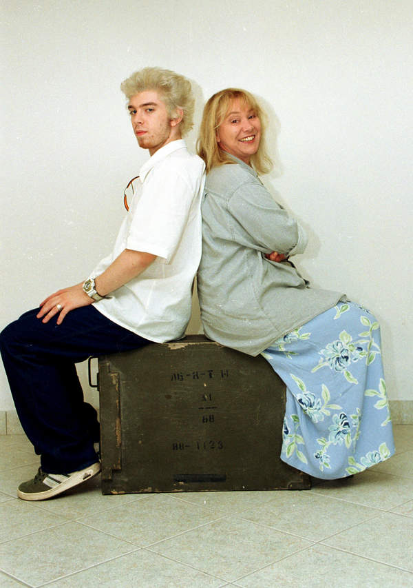 Daria Trafankowska z synem, Witem 2000 rok