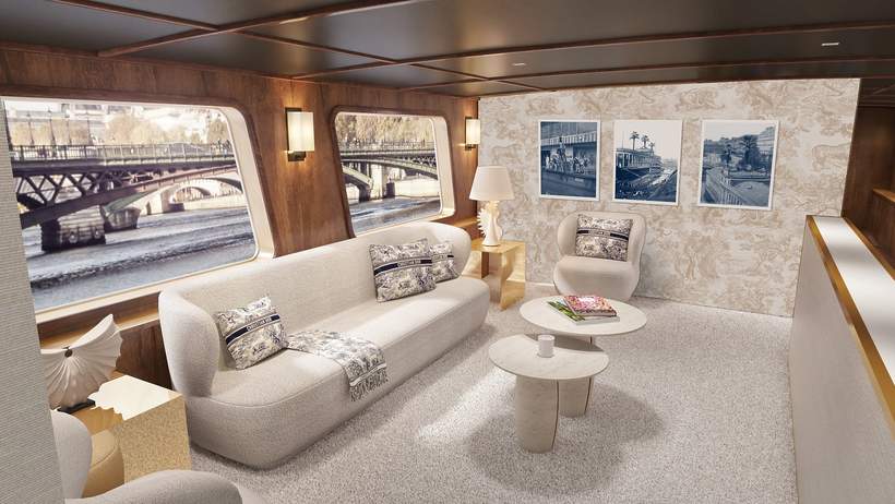 Dior Cruise jacht na Sekwanie