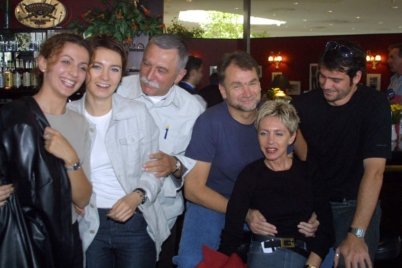 Dominika Kulczyk, Krzysztof Jasinski, Jan Kulczyk, Pawel Delag VI Wakacyjny Festiwal Gwiazd Miedzyzdroje 2001