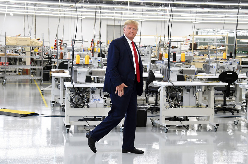 Donald Trump na otwarciu fabryki Louis Vuitton w Teksasie