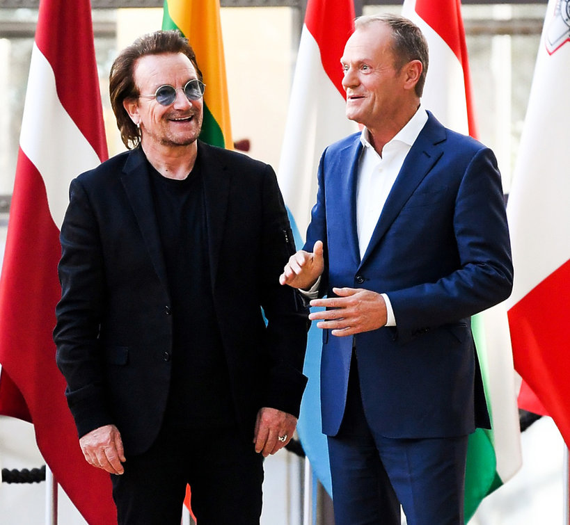 Donald Tusk, Bono