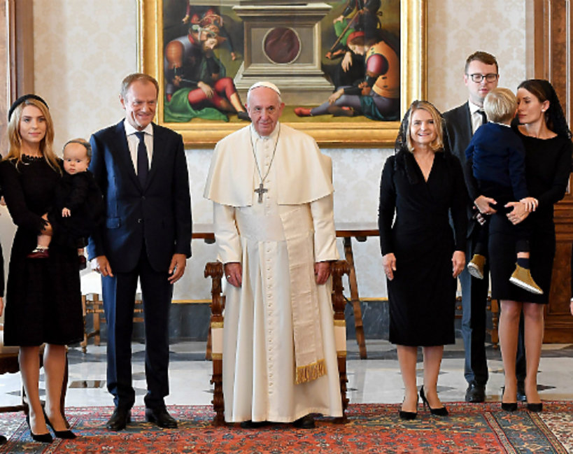 Donald Tusk, Kasia Tusk, Papież Franciszek