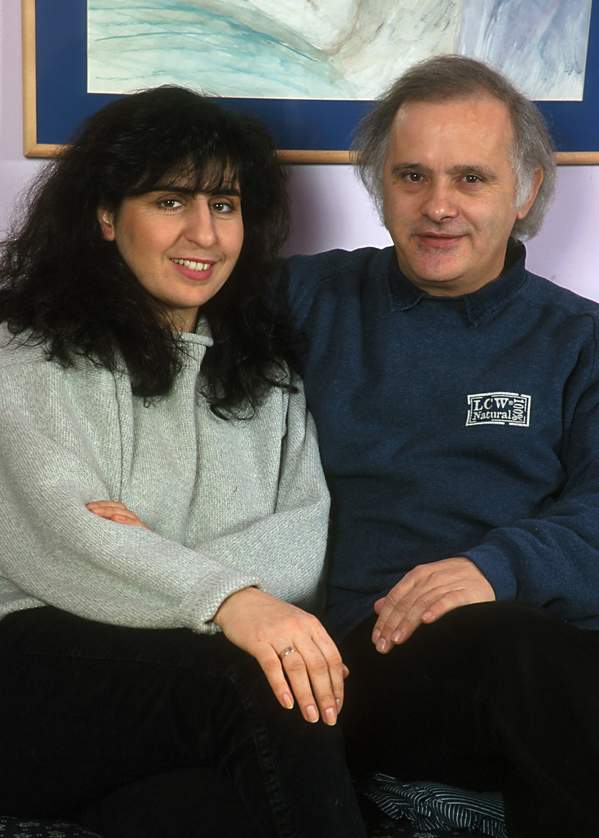 Eleni z mężem, Fotisem, 2001 rok