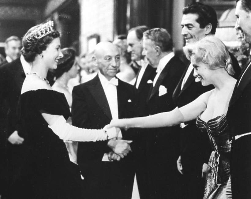 Elżbieta II i Marilyn Monroe