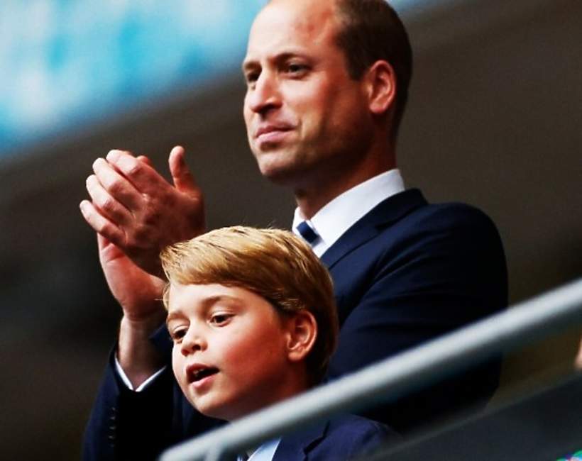 EN_01478898_3995, książę William, księżna Kate, książę George, Euro 2020: Książęta Cambridge kibicują swojej drużynie
