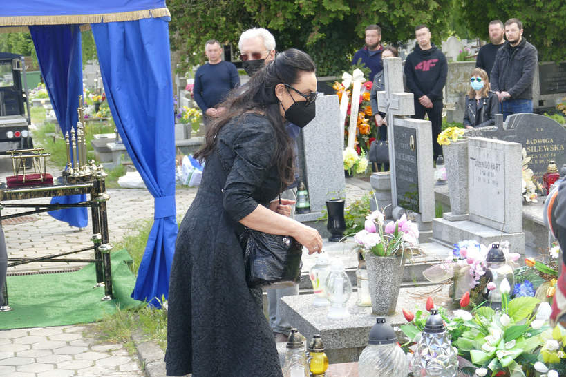 Ewa Krawczyk, pogrzeb brata Krzysztofa Krawczyka