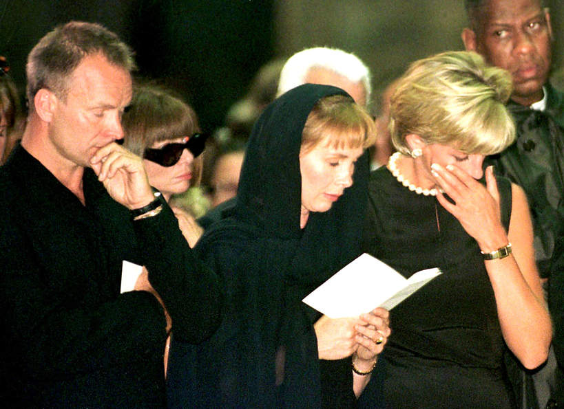 Gianni Versace, księżna Diana, pogrzeb, 1997 rok