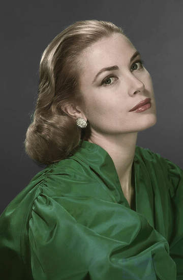 Grace Kelly w zielonej bluzce