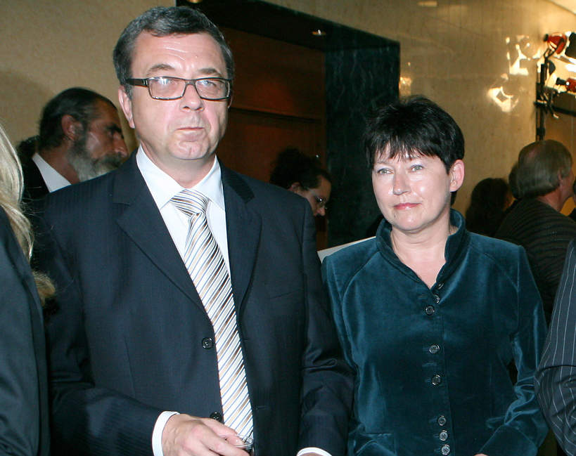 Grzegorz Miecugow z żoną, 2006