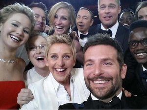 Gwiazdy na selfie z ceremonii Oscarów w 2014