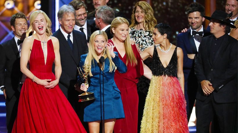 Gwiazdy serialu "Małe kłamstewka" podczas Emmy 2017