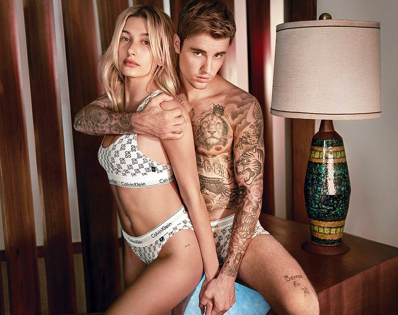 Hailey Bieber, Justin Bieber, kampania Calvin Klein