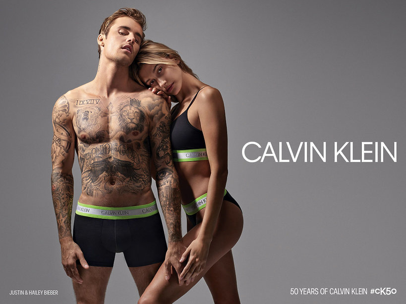 Hailey Bieber, Justin Bieber, kampania Calvin Klein