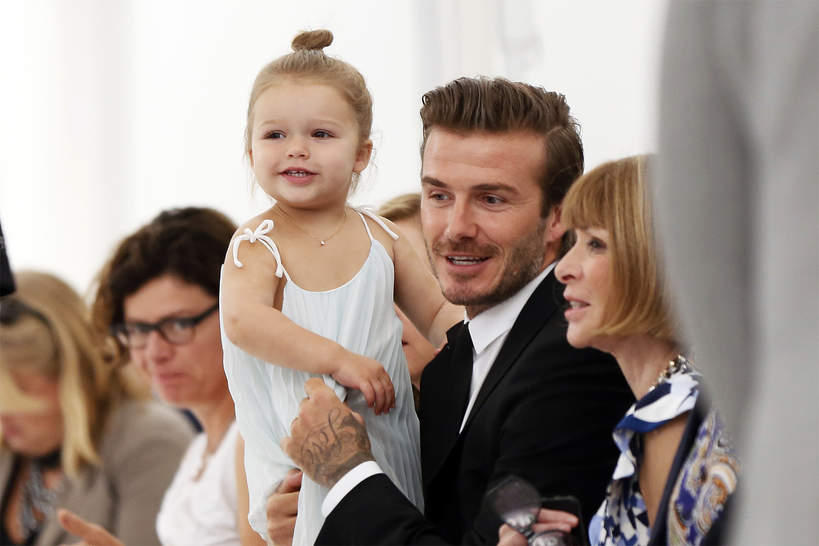 Harper Beckham, David Beckham, Anna Wintour, 2013 rok