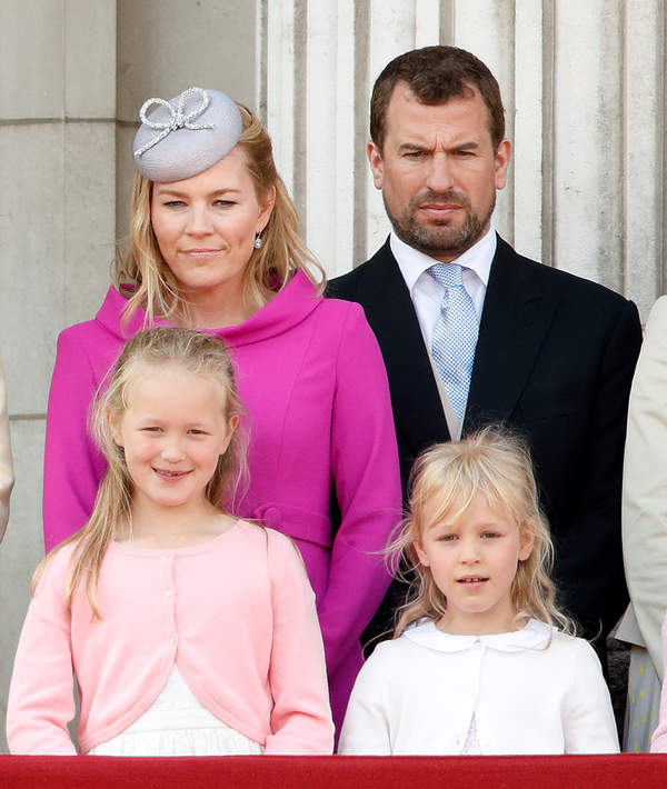 Imiona członków brytyjskiej rodziny królewskiej: Peter Philips z dziećmi