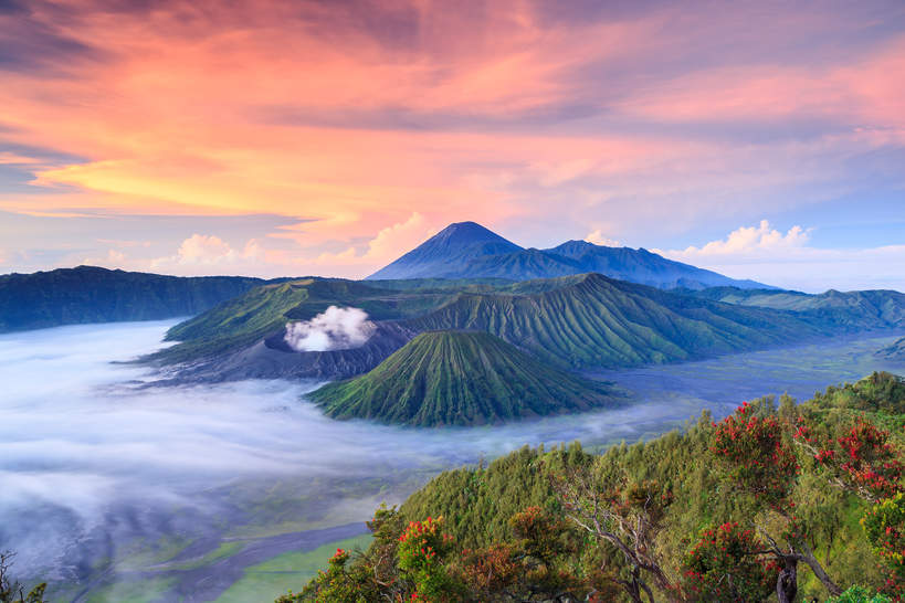 Indonezja wulkan Bromo