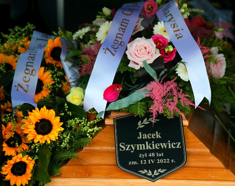 Jacek „Budyń” Szymkiewicz, Warszawa, 20.04.2022. Pogrzeb Jacka "Budynia" Szymkiewicza na Cmentarzu Komunalnym Polnocnym w Warszawie