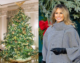 62 choinki, 17 tysięcy kokard i 3 tysiące lampek! Oto jak Melania Trump udekorowała Biały Dom na święta!