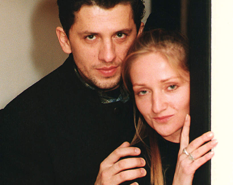 Janusz Józefowicz z pierwszą żoną, Danutą Józefowicz, 1996 rok